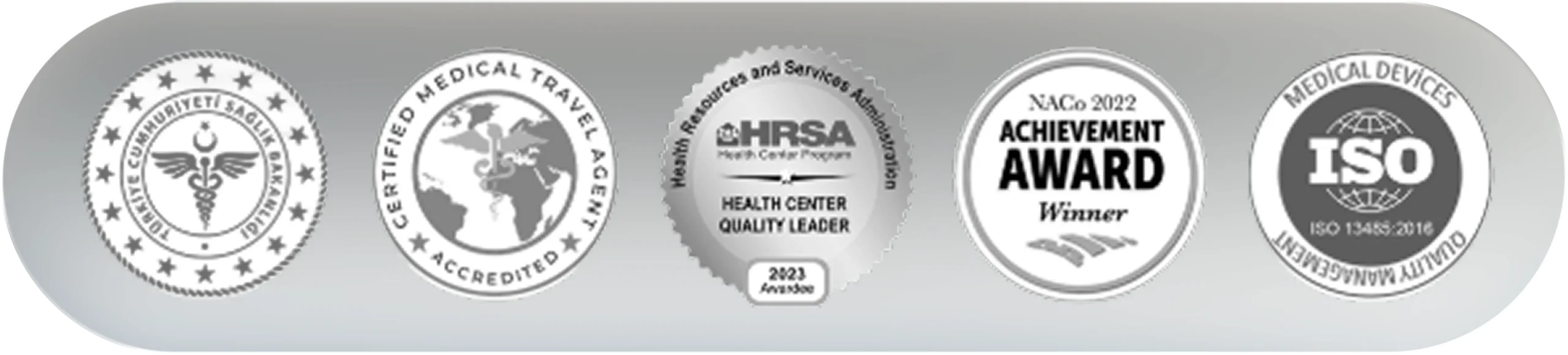 Certified clinic in Turkey - ISO and medical accreditation awards